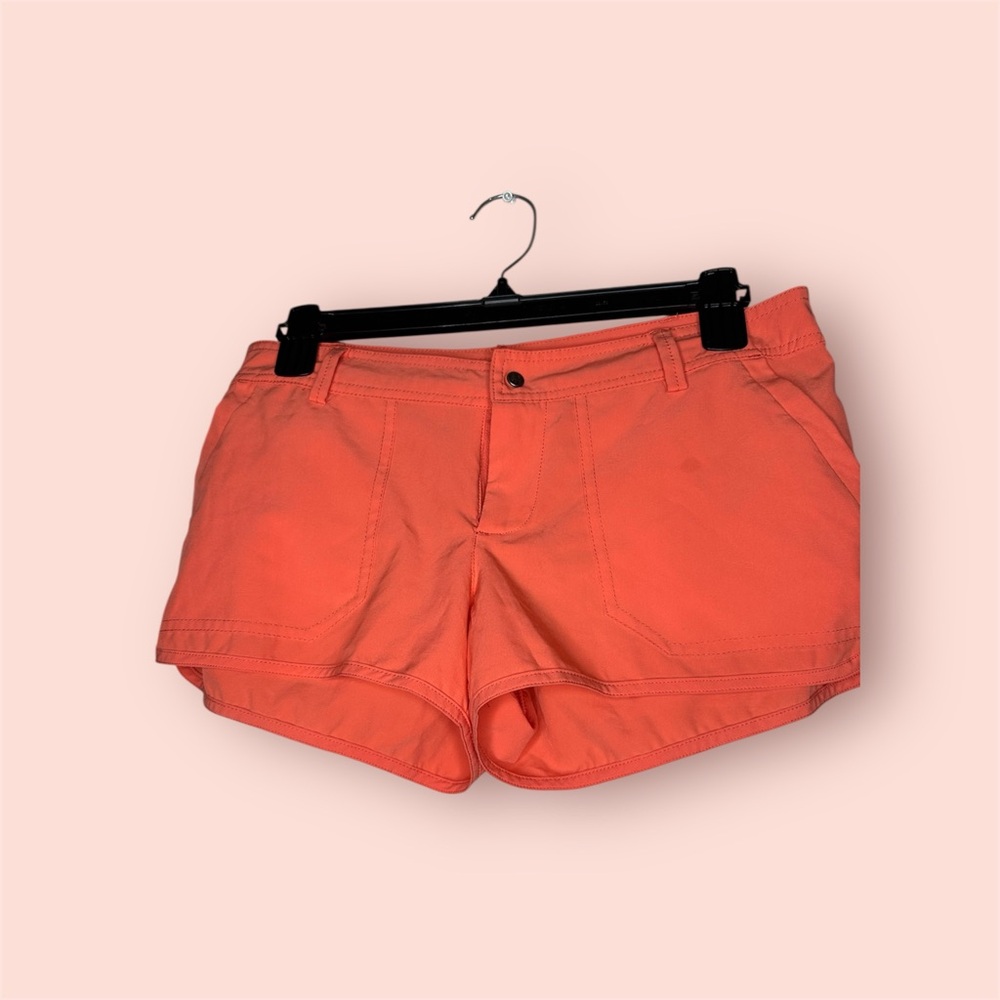 Chic High Waist Women's Shorts in Coral